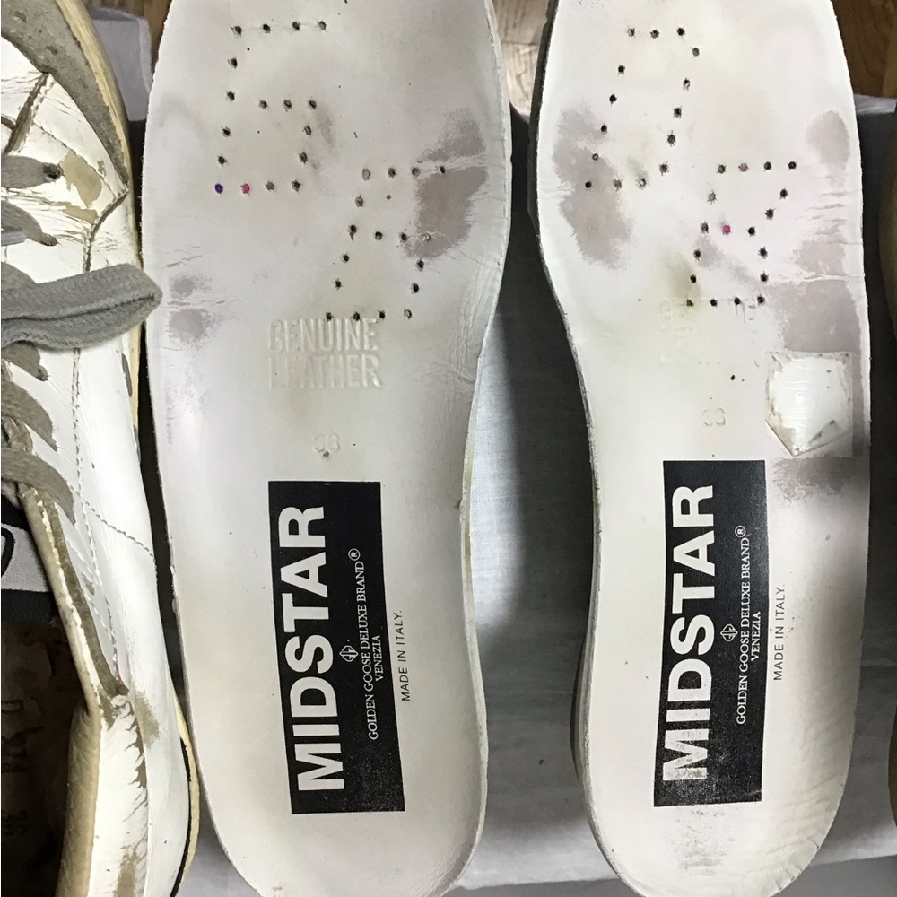 GGDB Midstar Private/EDT High Top White and Gray Sneakers 36 Italy - Picture 11 of 12